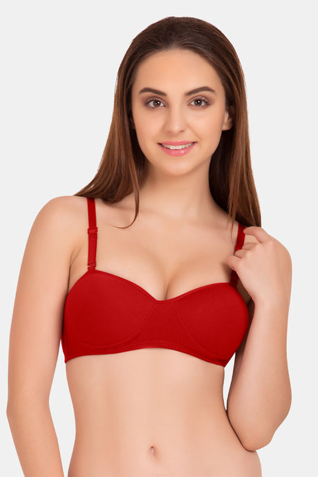 Demi-Cup T-Shirt Bra - Red 