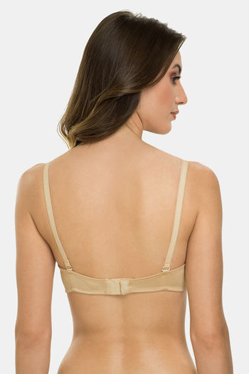 Buy Tweens Padded Non-Wired Full Coverage T-Shirt Bra - Beige at