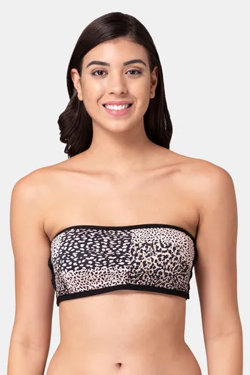 Buy Tweens Padded Non-Wired Demi Coverage Tube Bra - Black at Rs.259 online