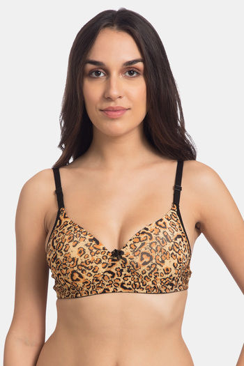 leopard pattern bra