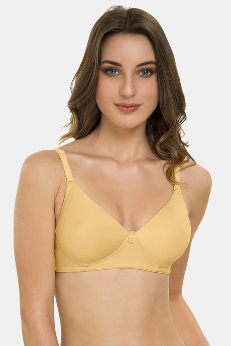 Buy Tweens Padded Non Wired Full Coverage T-Shirt Bra - Fawn at Rs.374  online