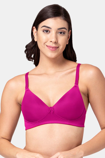 Buy Tweens Padded Non Wired Full Coverage T-Shirt Bra - Magenta at Rs.374  online
