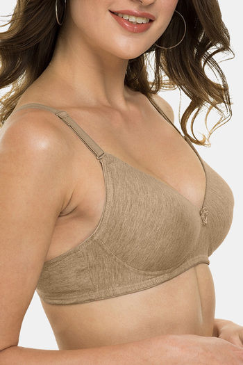 Buy Tweens Padded Non Wired Full Coverage T-Shirt Bra - Melange Skin at  Rs.374 online
