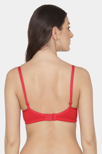 Buy Tweens Padded Non-Wired Full Coverage T-Shirt Bra - Red at Rs.330  online