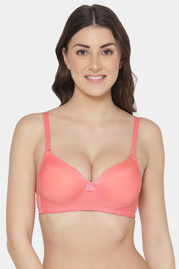 Buy Intimacy Padded Non Wired Medium Coverage T-Shirt Bra - Skin at Rs.395  online