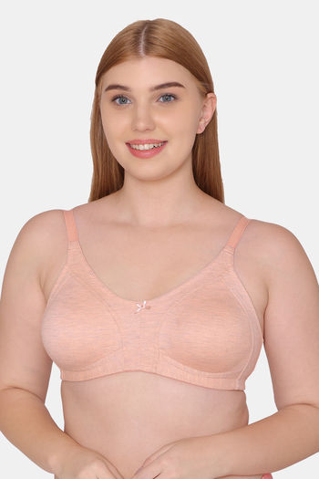 Buy Tweens Double Layered Non-Wired Full Coverage Minimiser Bra - Peach at  Rs.404 online
