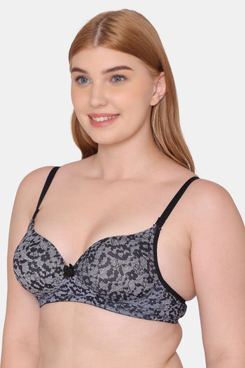 Buy Komli Double Layered Non Wired Full Coverage T-Shirt Bra - Magenta at  Rs.329 online