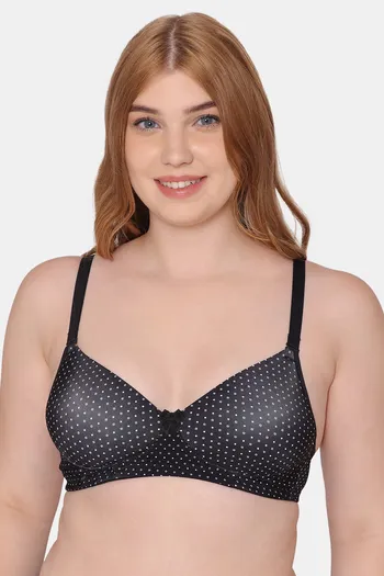 Buy Pack of 3 Padded Solid/Printed T-shirt Bras - Assorted Online