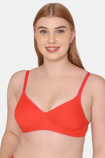 Buy Tweens Padded Non-Wired Full Coverage T-Shirt Bra - Cherry at Rs.396  online