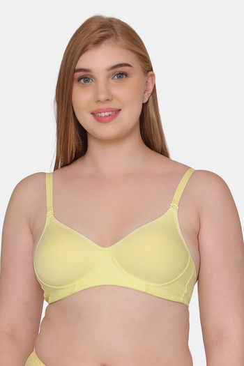 Buy Rosaline Wired Medium Coverage Push-Up Bra - Aspen Gold at Rs.799 online