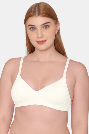 Buy Tweens Padded Non-Wired Full Coverage T-Shirt Bra - Off White