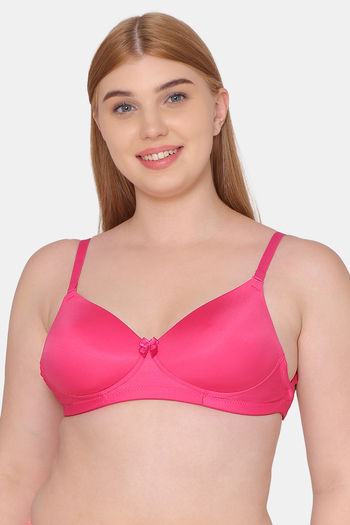 Buy Tweens Double Layered Non-Wired Full Coverage T-Shirt Bra - Black at  Rs.348 online