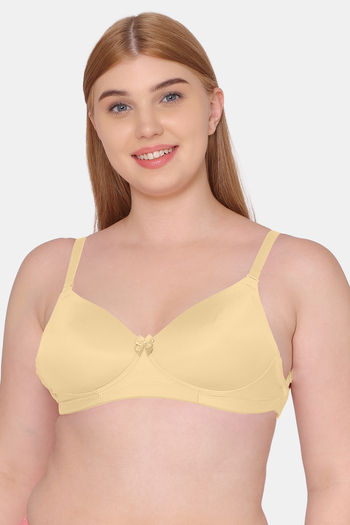 Buy Tweens Padded Non-Wired Full Coverage T-Shirt Bra - Skin at Rs.400  online
