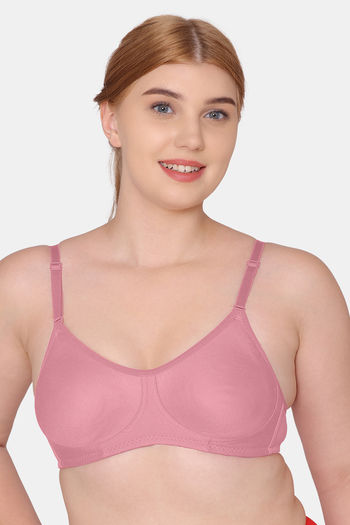 Buy Tweens Pink Solid Non Wired Non Padded T Shirt Bra TW 9266BPK - Bra for  Women 2453983