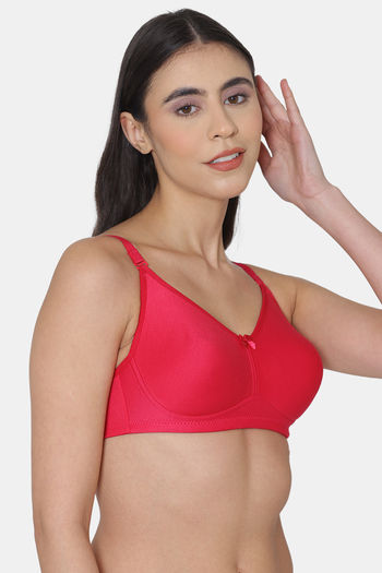 Buy Zivame True Curv Beautiful Basics Single Layered Non Wired Full  Coverage Minimiser Bra - Roebuck at Rs.907 online