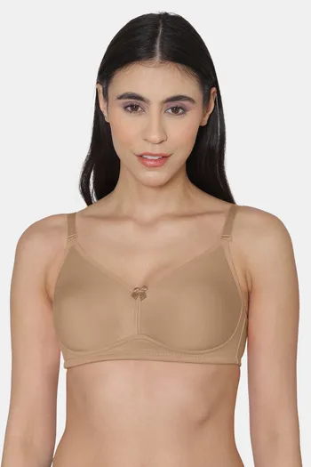 Buy Tweens Single Layered Non Wired Full Coverage Minimiser Bra - Fawn at  Rs.350 online