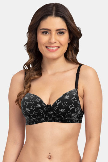Buy Tweens Padded Non Wired 3/4th Coverage T-Shirt Bra - Print at Rs.375  online