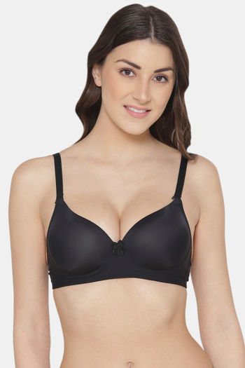 Buy Tweens Padded Non Wired 3/4Th Coverage Push-Up Bra - Black