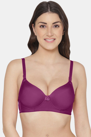 Buy Tweens Padded Non Wired 3/4Th Coverage Push-Up Bra - Purple