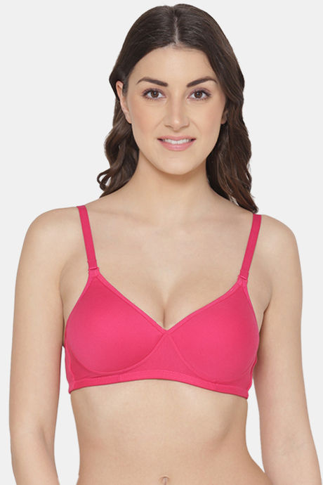 Tweens Padded Non Wired Full Coverage T-Shirt Bra - Dark Pink
