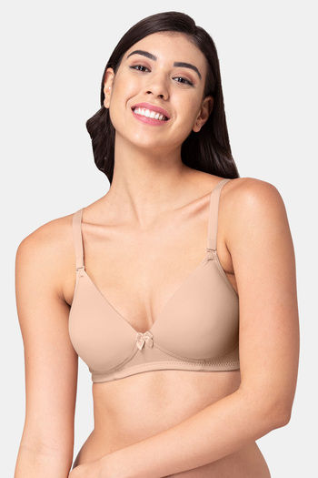 Buy Tweens Padded Non Wired Full Coverage T-Shirt Bra - Fawn