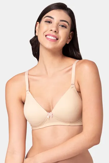 Buy Tweens Padded Non Wired Full Coverage T-Shirt Bra - Skin