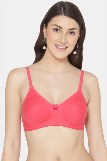 Buy Tweens Single Layered Non Wired Full Coverage T-Shirt Bra - Coral