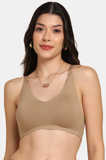 Buy Tweens Double Layered Non-Wired Full Coverage Super Support Bra - Skin