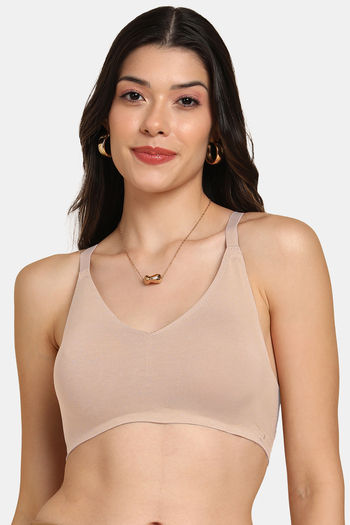 Buy Tweens Double Layered Non-Wired Full Coverage Super Support Bra - Skin