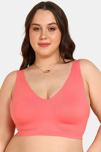 Buy Tweens Double Layered Non-Wired Full Coverage Super Support Bra - Orange