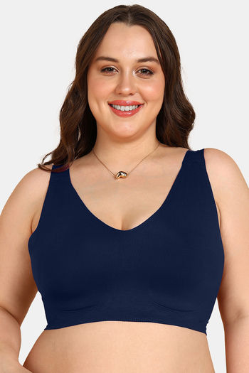 Buy Tweens Double Layered Non-Wired Full Coverage Super Support Bra - Blue