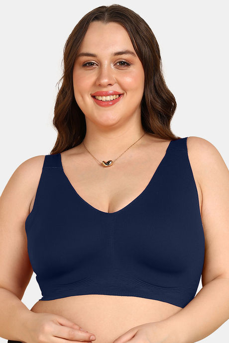 Tweens Padded Non-Wired Full Coverage Super Support Bra - Blue