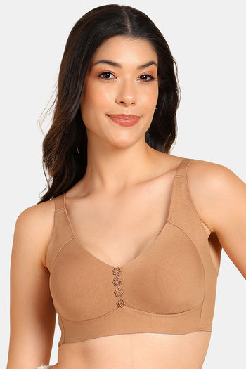 Buy Tweens Double Layered Non-Wired Full Coverage Minimiser Bra - Skin