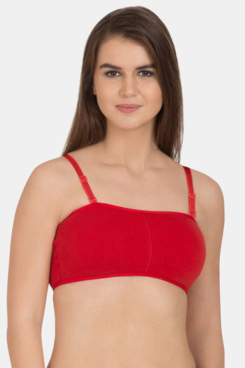 Buy Tweens Low Impact Non Padded Sports Bra - Red