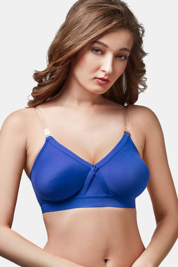 Buy Trylo Alpa Stp Women Non Wired Soft Full Cup Bra - Blue at Rs.470  online