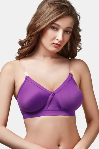 Buy Trylo Alpa Stp Women Non Wired Soft Full Cup Bra - Magenta at Rs.470  online