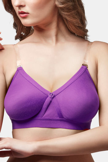 Buy Trylo Alpa Stp Women Non Wired Soft Full Cup Bra - Magenta at Rs.470  online