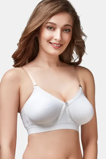 Buy Trylo Alpa Stp Women Non Wired Soft Full Cup Bra - White at Rs