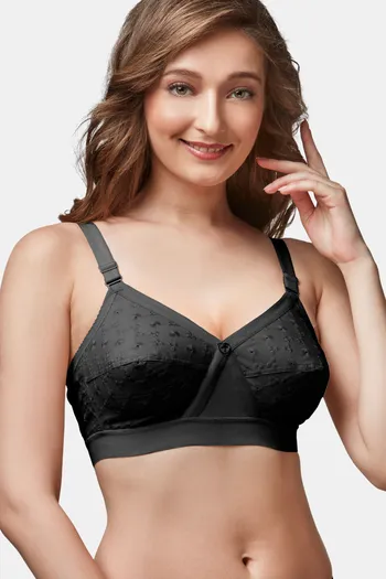Buy Trylo Krutika Chicken Women Non Wired Soft Full Cup Bra - Black at  Rs.450 online