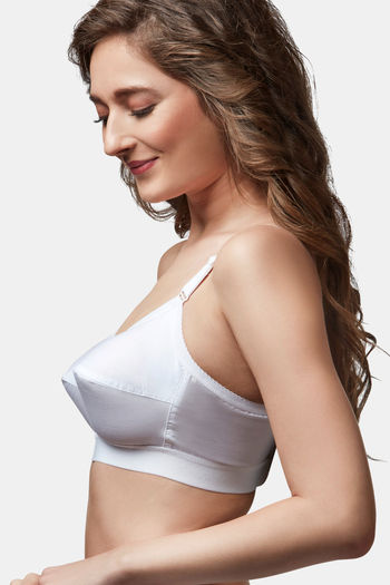 Buy Jockey Non Padded Wirefree Slim Fit Bra-White at Rs.515 online