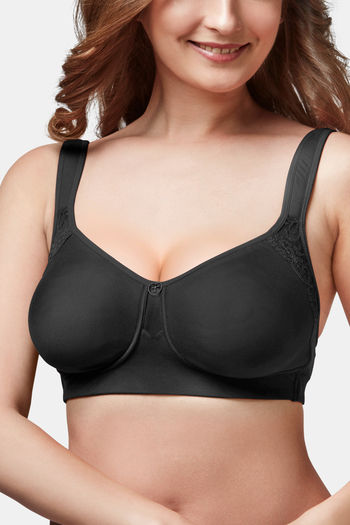 Buy Trylo Lush Woman Non Padded Full Cup Bra - Black at Rs.685 online