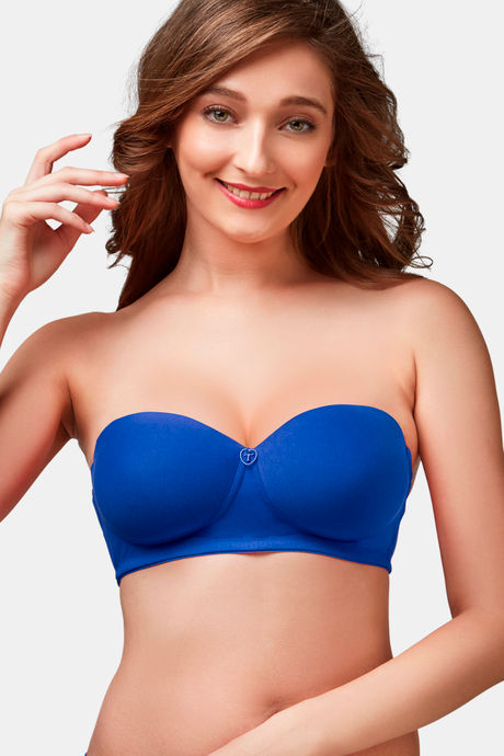 Buy Trylo Nina Women Detachable Strap Non Wired Padded Bra - Blue at Rs.485  online
