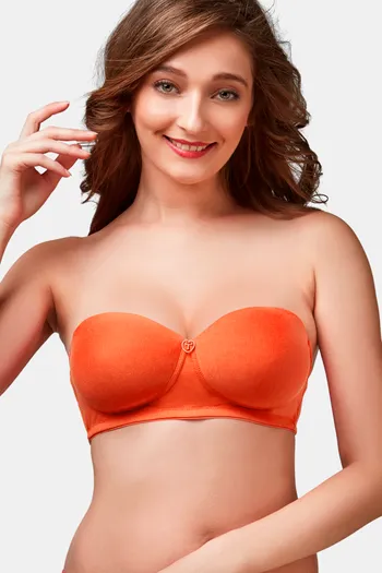 Buy Planetinner Non Padded Non Wired Backless Plunge Bra - Red at