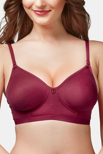 Buy Trylo Paresha Stp Women Non Wired Soft Full Cup Bra - Navy