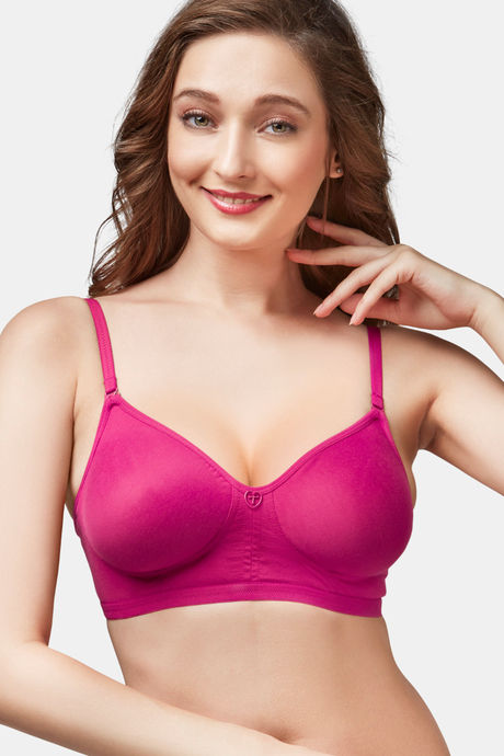 Buy Trylo Paresha Stp Women Non Wired Soft Full Cup Bra - Raspberry at  Rs.385 online