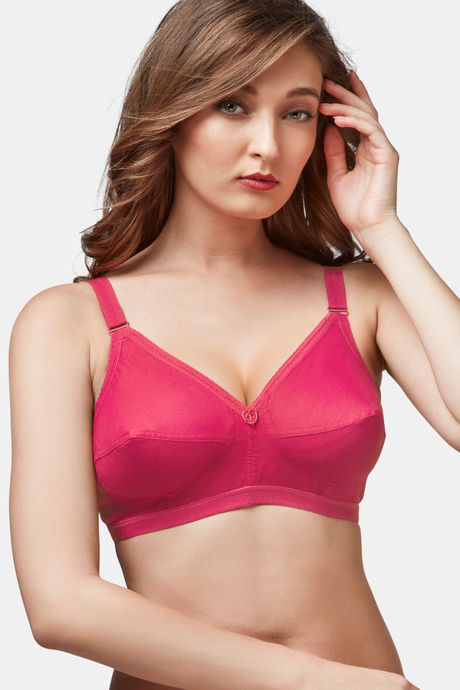 Buy Trylo Sarita Women'S Cotton Non-Wired Soft Full Cup Bra - Coral at  Rs.275 online