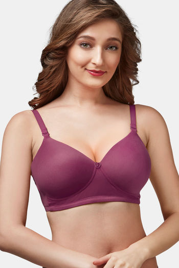 Buy Trylo Touche Woman Soft Padded Full Cup Bra - Orchid