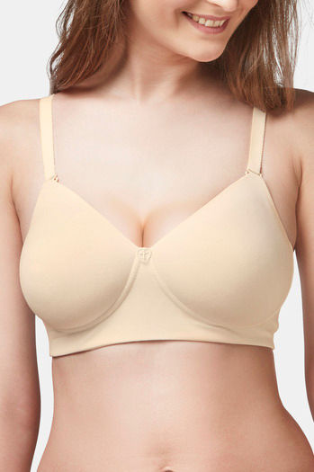 Buy Trylo Vivanta Women Non Wired Soft Full Cup Bra - Skin at Rs.690 online