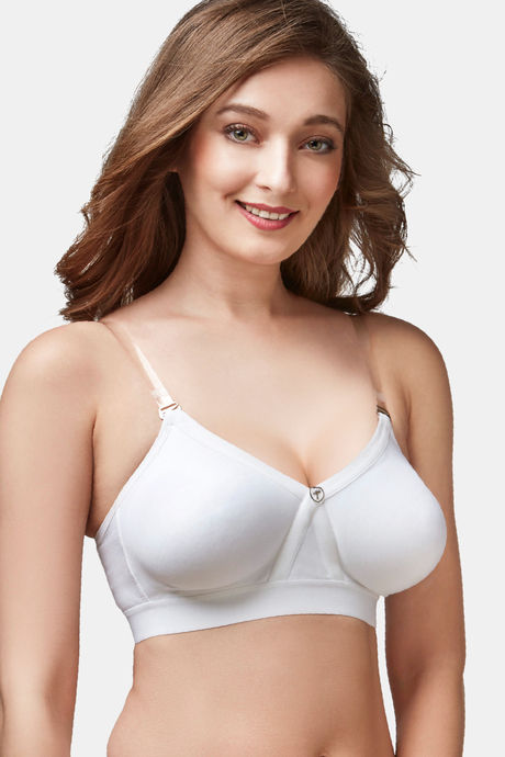 TRYLO Rozi Women's Non-Wired Full Cup Seamless Hoisery Bra 40D