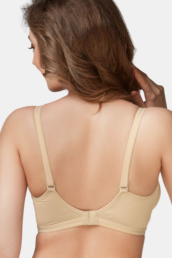 Buy Trylo Double Layered Non-Wired Full Coverage T-Shirt Bra - Skin at  Rs.599 online